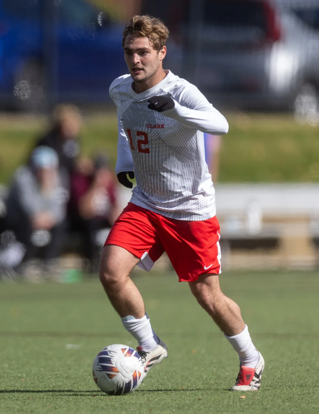 Mauro Perez playing soccer for Clark